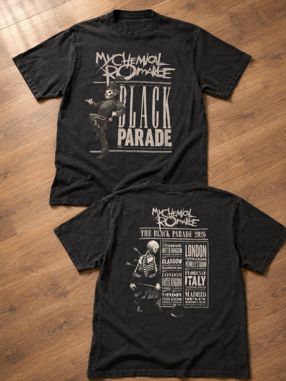 My Chemical Romance The Black Parade 2026 Tour Shirt Concert